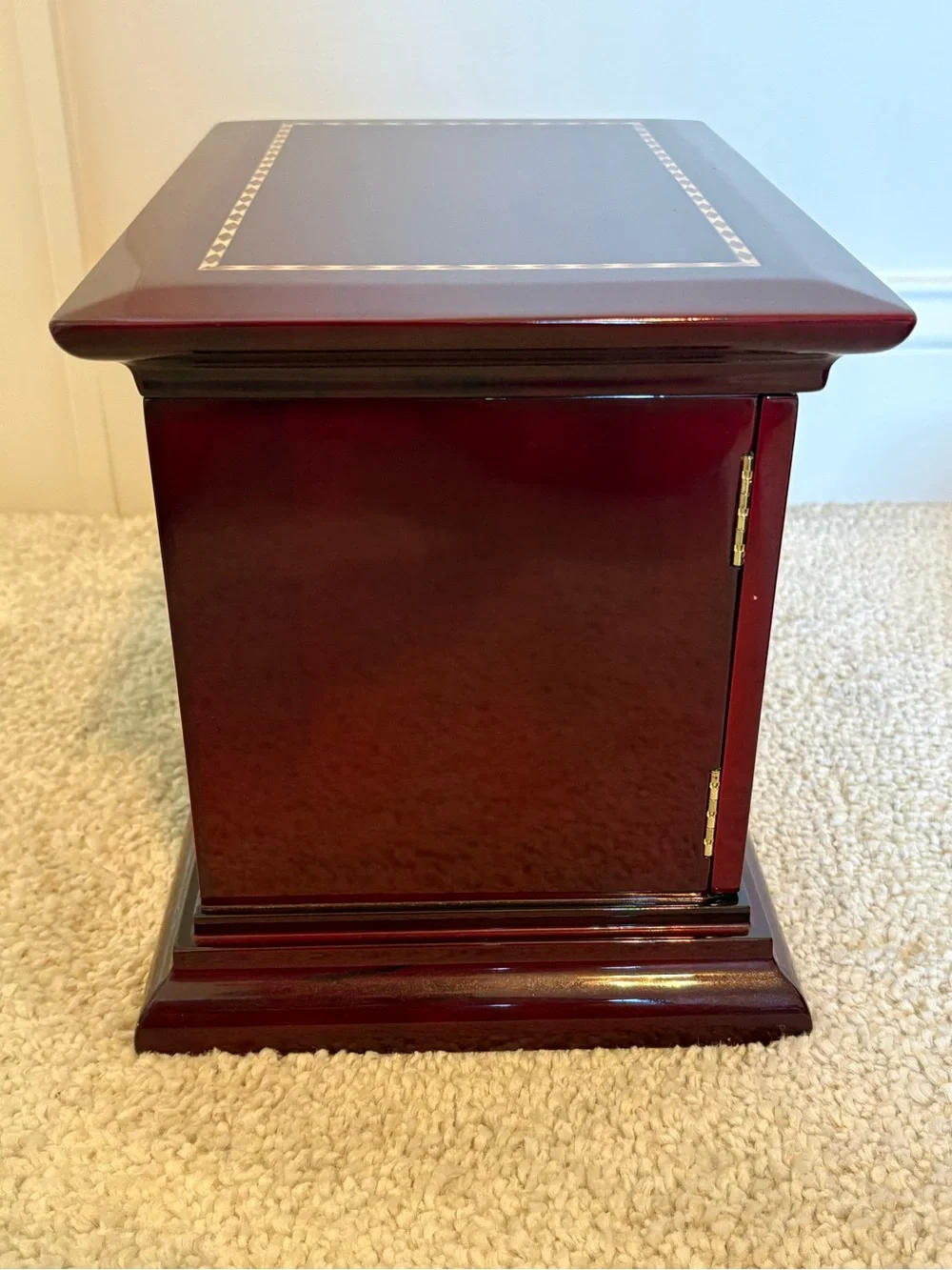 Cherry wood jewelry box